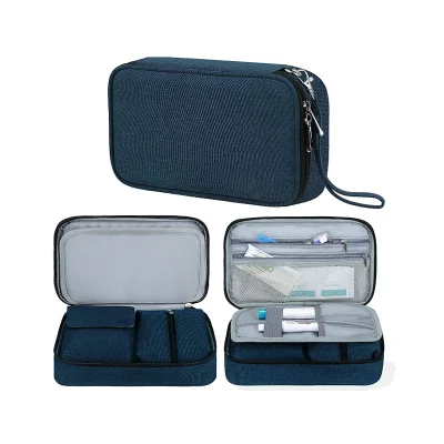 Bolsa de insulina, bolsa de viaje para diabéticos para bolígrafos de insulina, medidor de glucosa y otros suministros para diabéticos (solo bolsa)