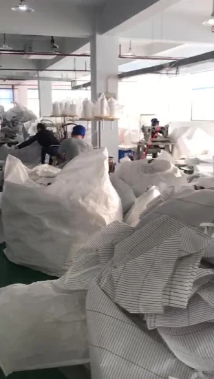 1000 kg 2000 kg Tamizar costuras de prueba deflector FIBC bolsa para polvo fino